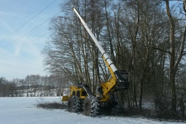 broyeur galotrax sur tracé d’une future conduite de gaz